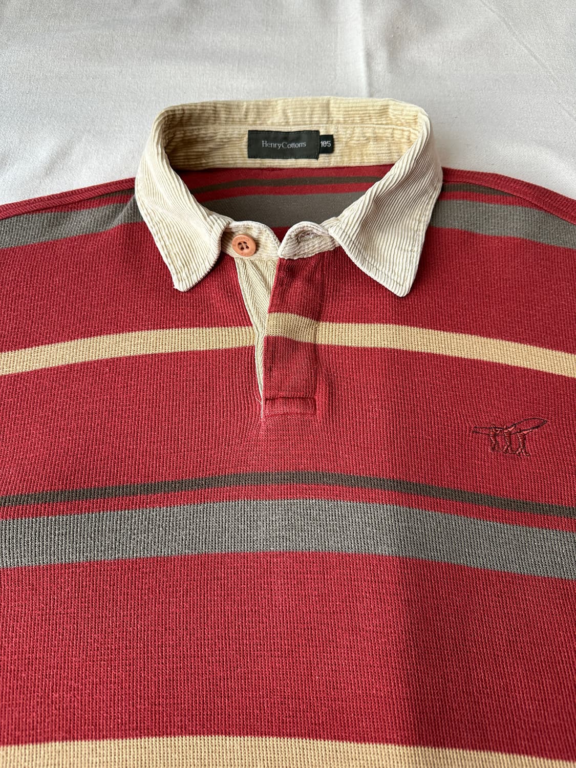 XL 헨리코튼 코듀로이 카라 럭비티 상품이미지2