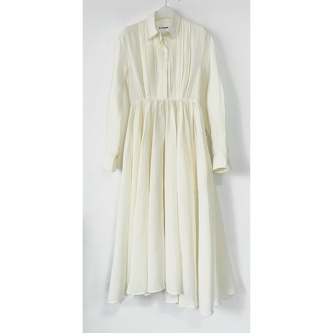 질샌더 셔링 플리츠 셔츠 드레스 상품이미지3