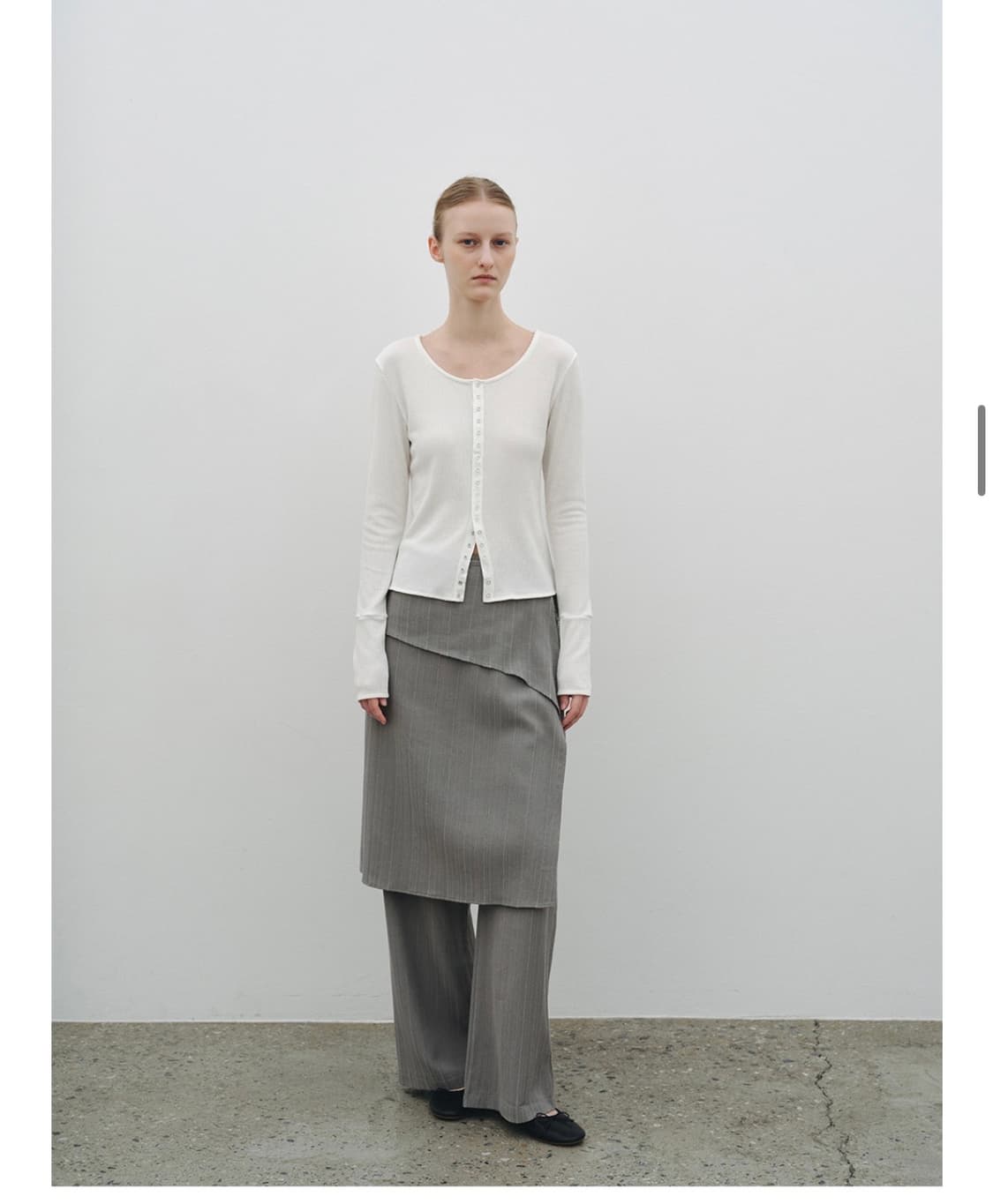 니브 레이어드 팬츠 바지 Tiered Layered Skirt Wrap  상품이미지3