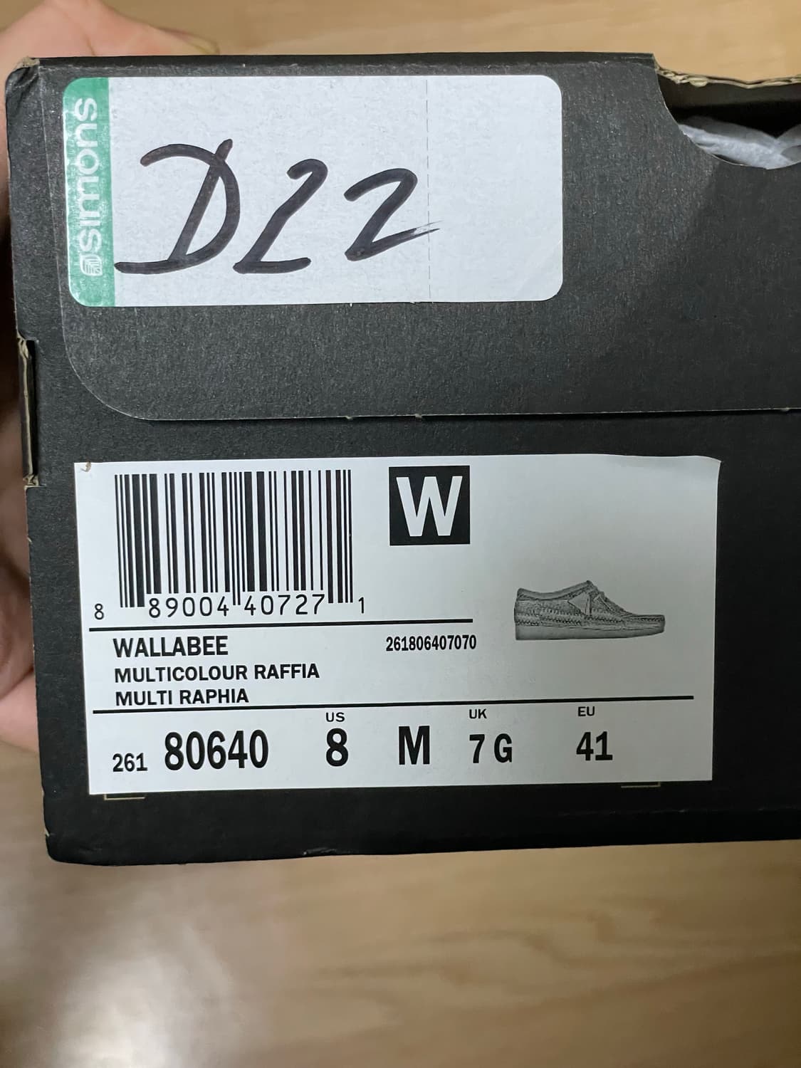 [260] 클락스 왈라비 멀티컬러 라피아(✨새상품/바닥오염) 상품이미지4