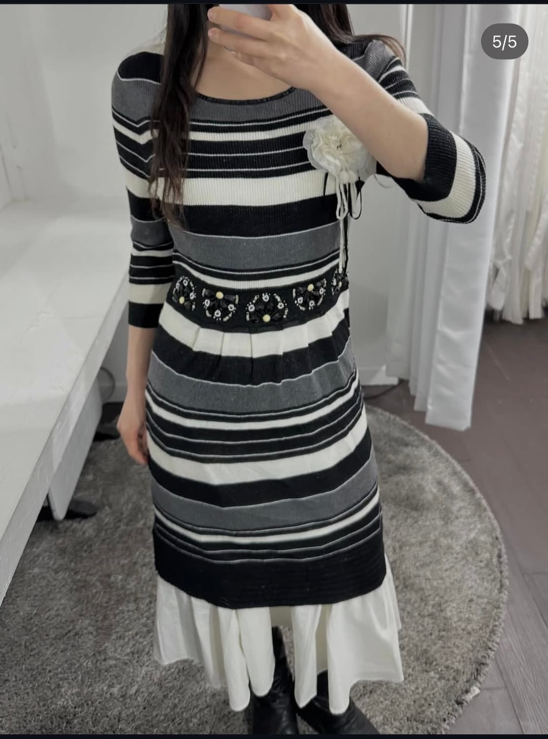 design knit dress 상품이미지3