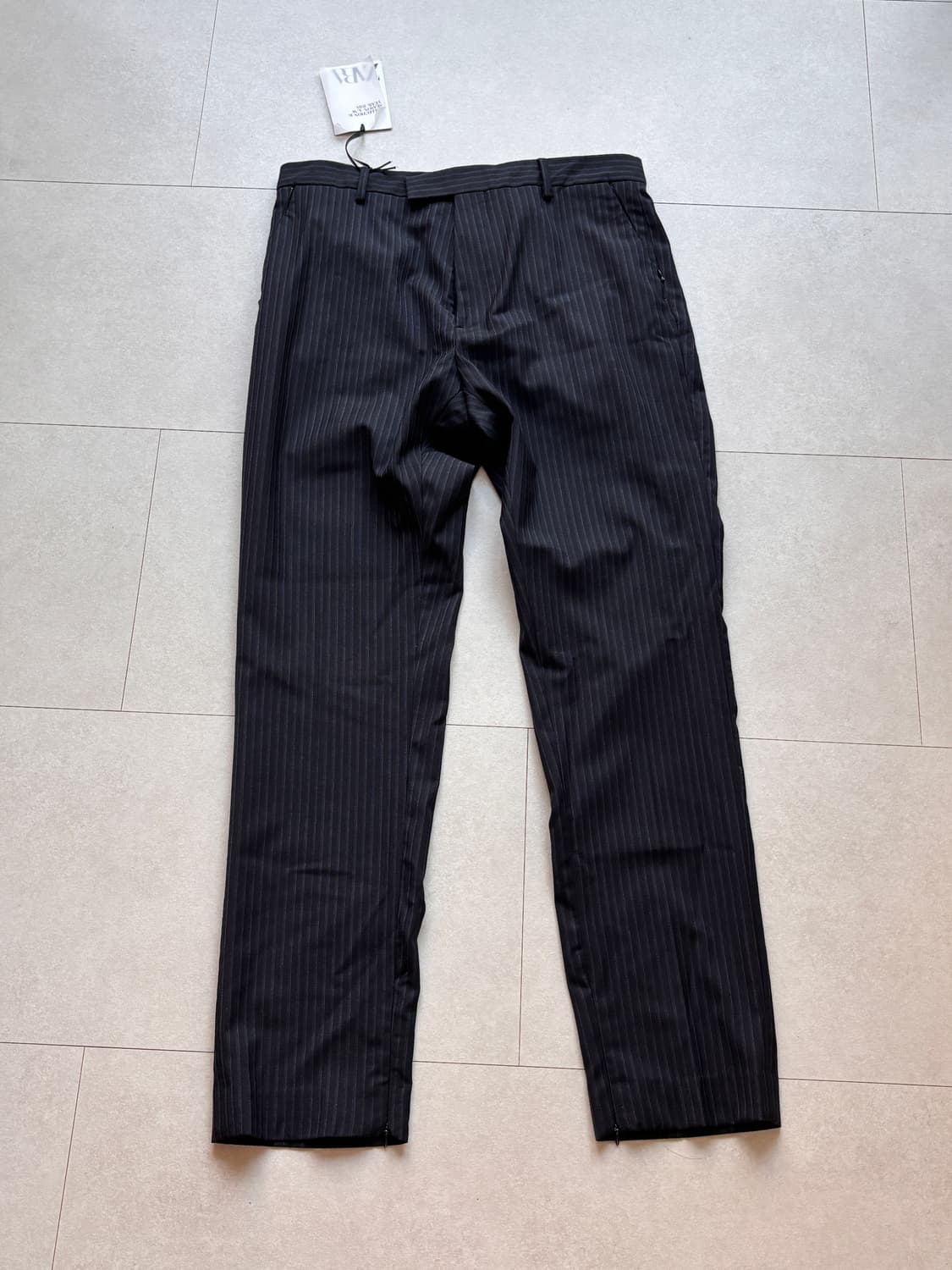 ZARA 24AW 스트라이프 지퍼 슬랙스 플레어핏 상품이미지1