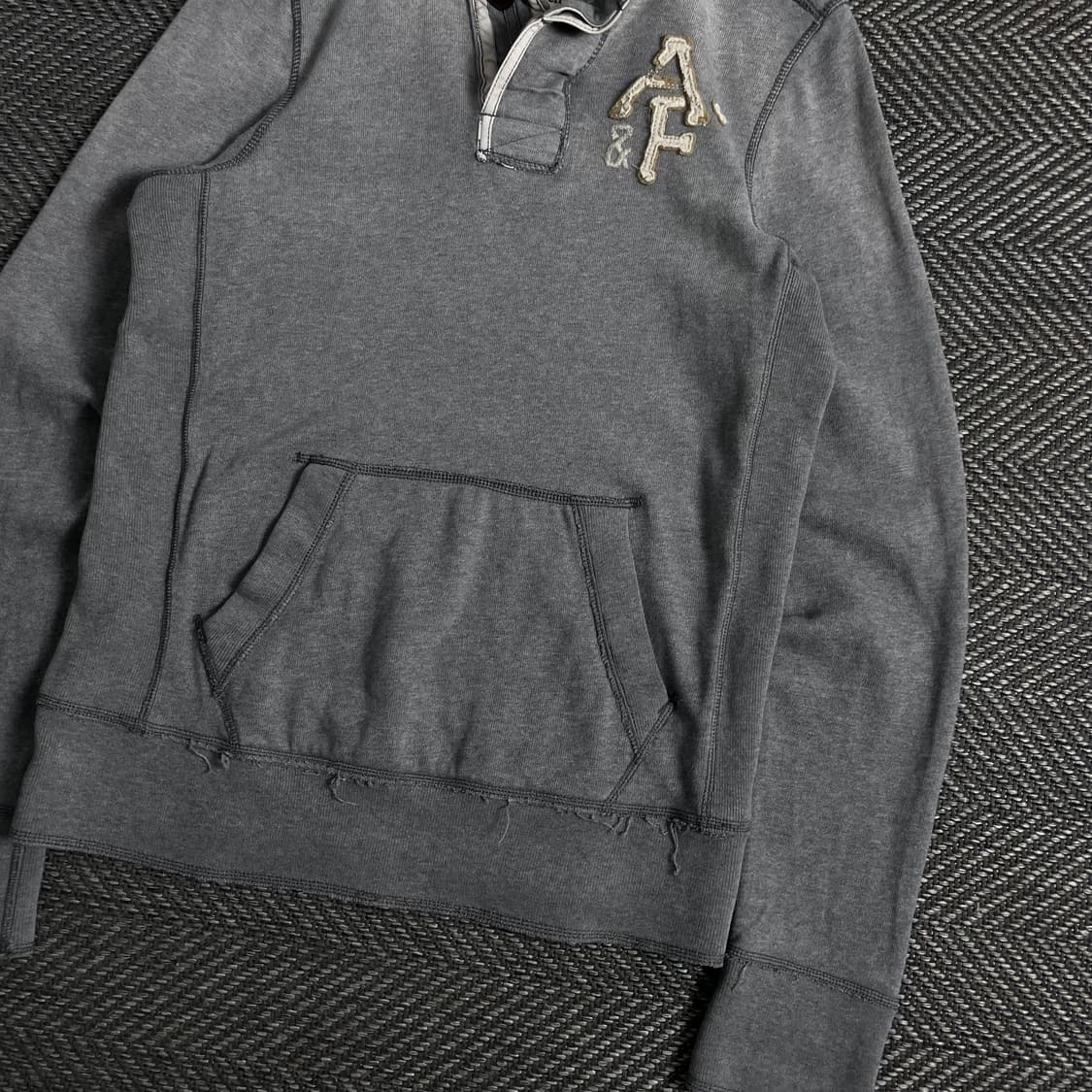 00s 아베크롬비 y2k 빈티지 하프 버튼 스웻 셔츠o 3693 상품이미지2