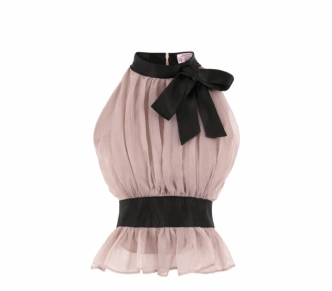 클라우드이모션 블라우스 올드 새틴 블룸 헤터 핑크 상품이미지1