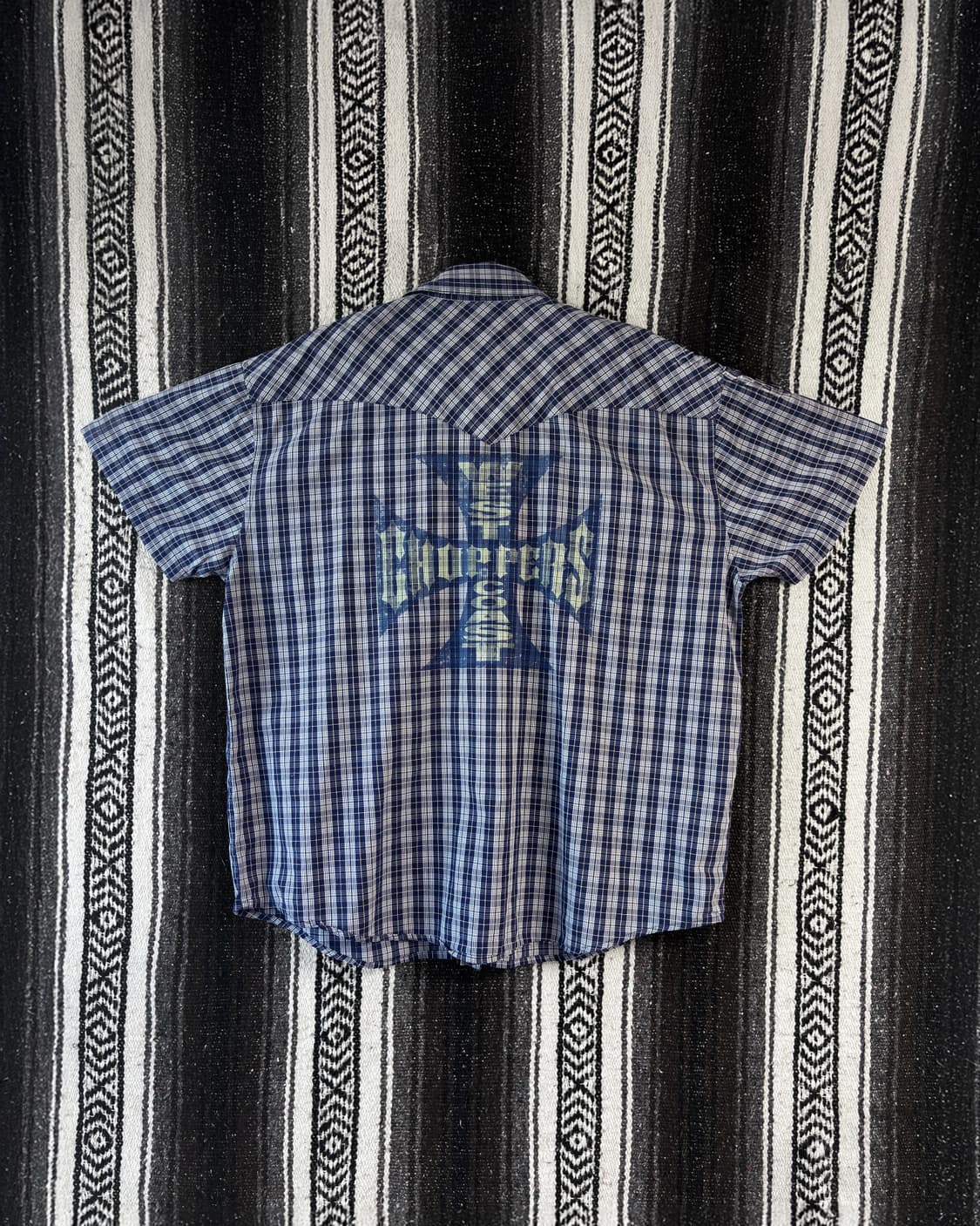 West Coast Choppers 웨스턴 체크 반팔 셔츠 상품이미지3