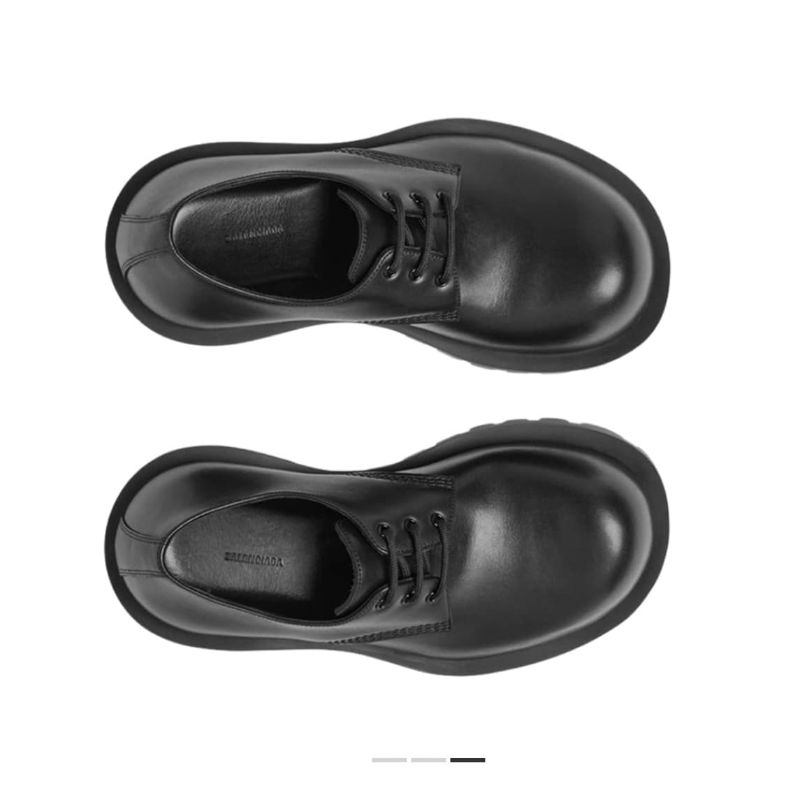 (43) 발렌시아가 HUMMER 허머 더비슈즈 블랙 상품이미지2