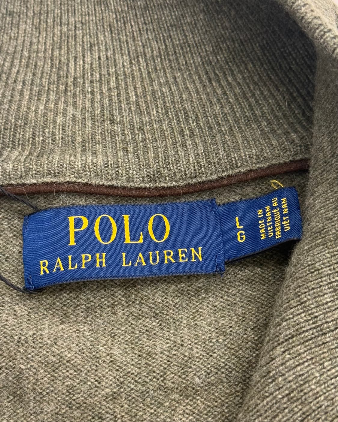 폴로 신형카키 하프집업 니트 상품이미지3