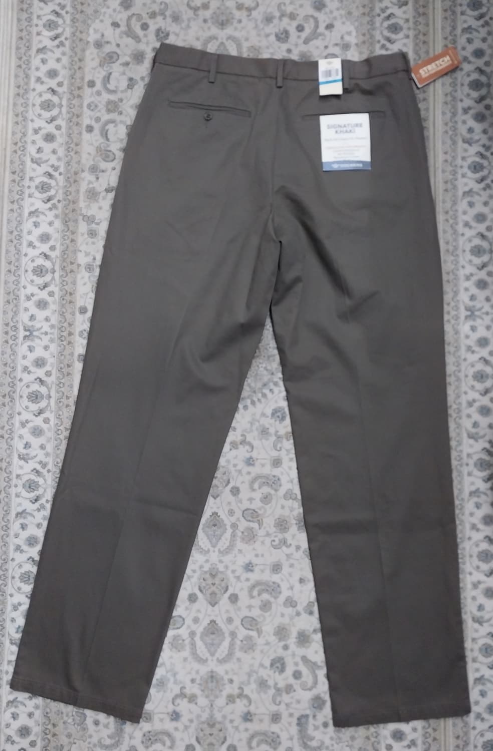 (새상품) Dockers 카키 스트레치 플리츠 바지 36x36 상품이미지3