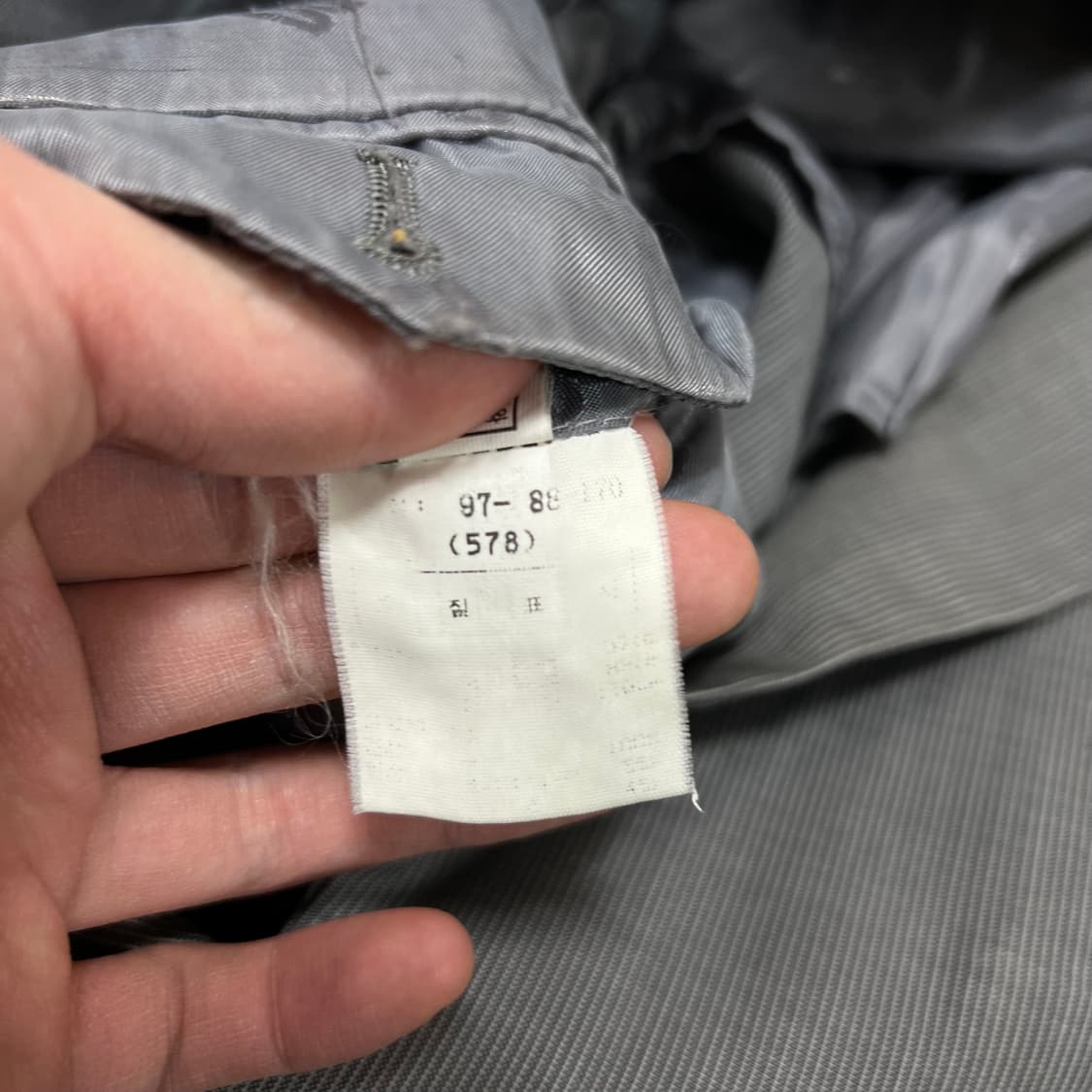 닥스 모직 스트라이프 블레이저 정장자켓 [그레이] 97-88-170 상품이미지5