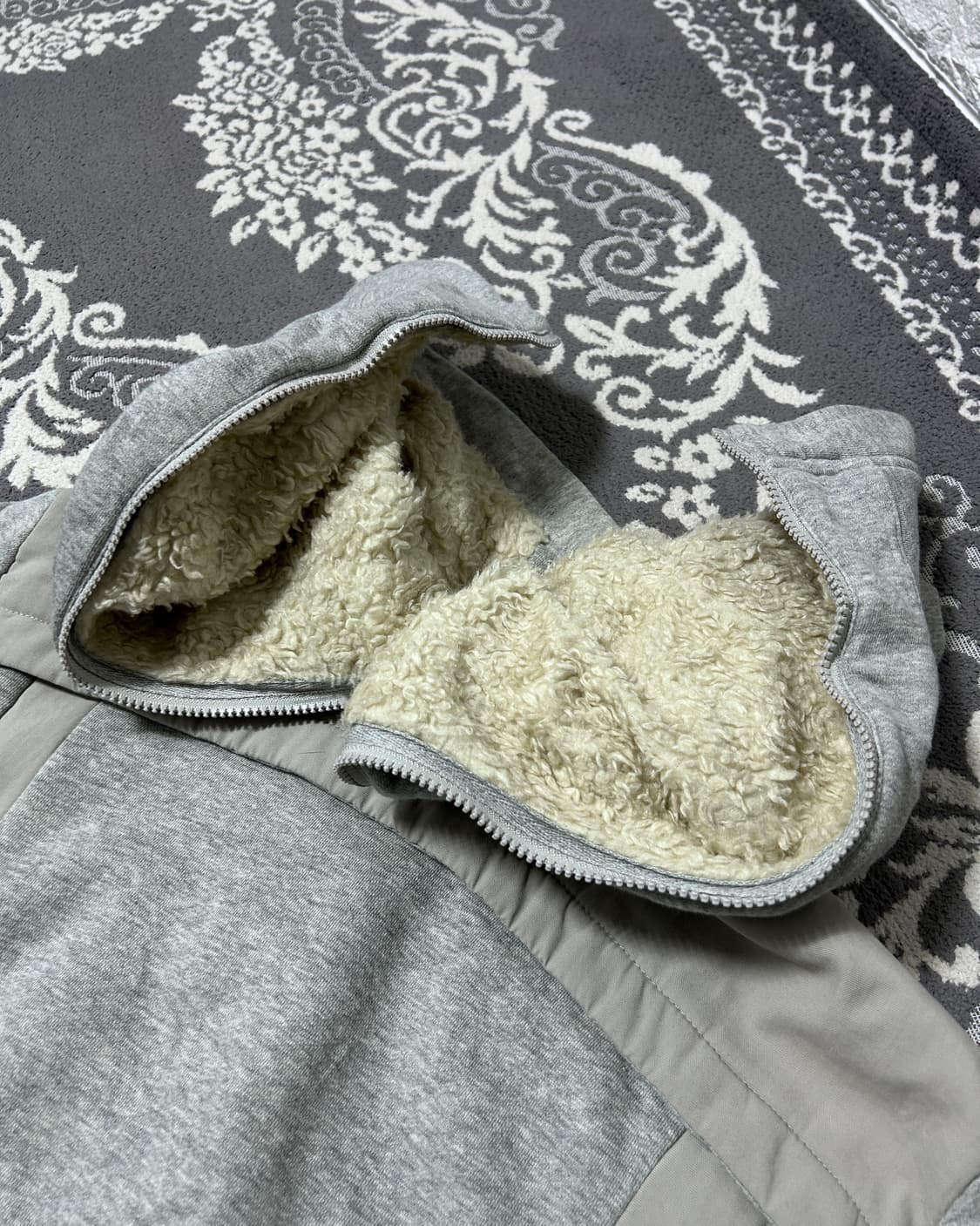 00’s 디젤 라인 지퍼 퍼 후드집업 상품이미지5