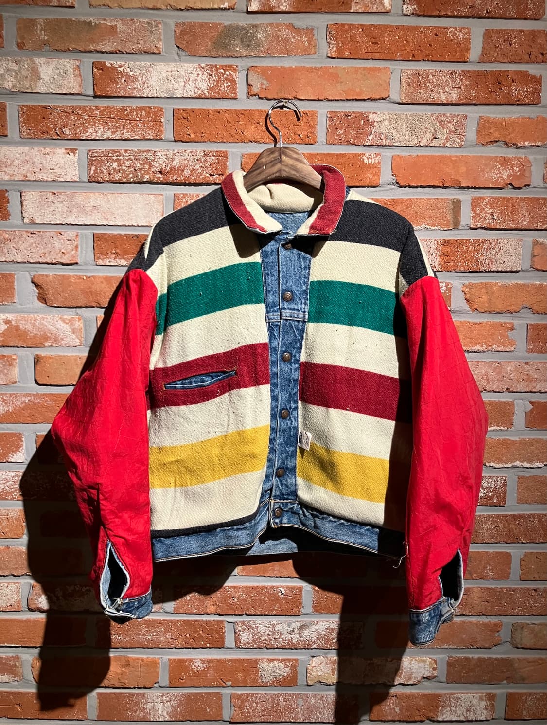 90s USA 빈티지 리바이스 허더슨베이 리버시블 데님 자켓 상품이미지1