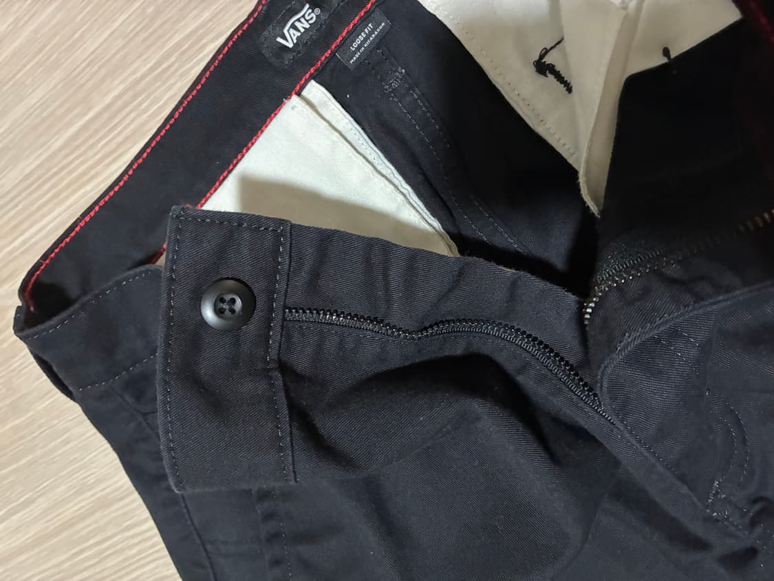 반스 어센틱 루즈핏 팬츠 블랙 상품이미지5