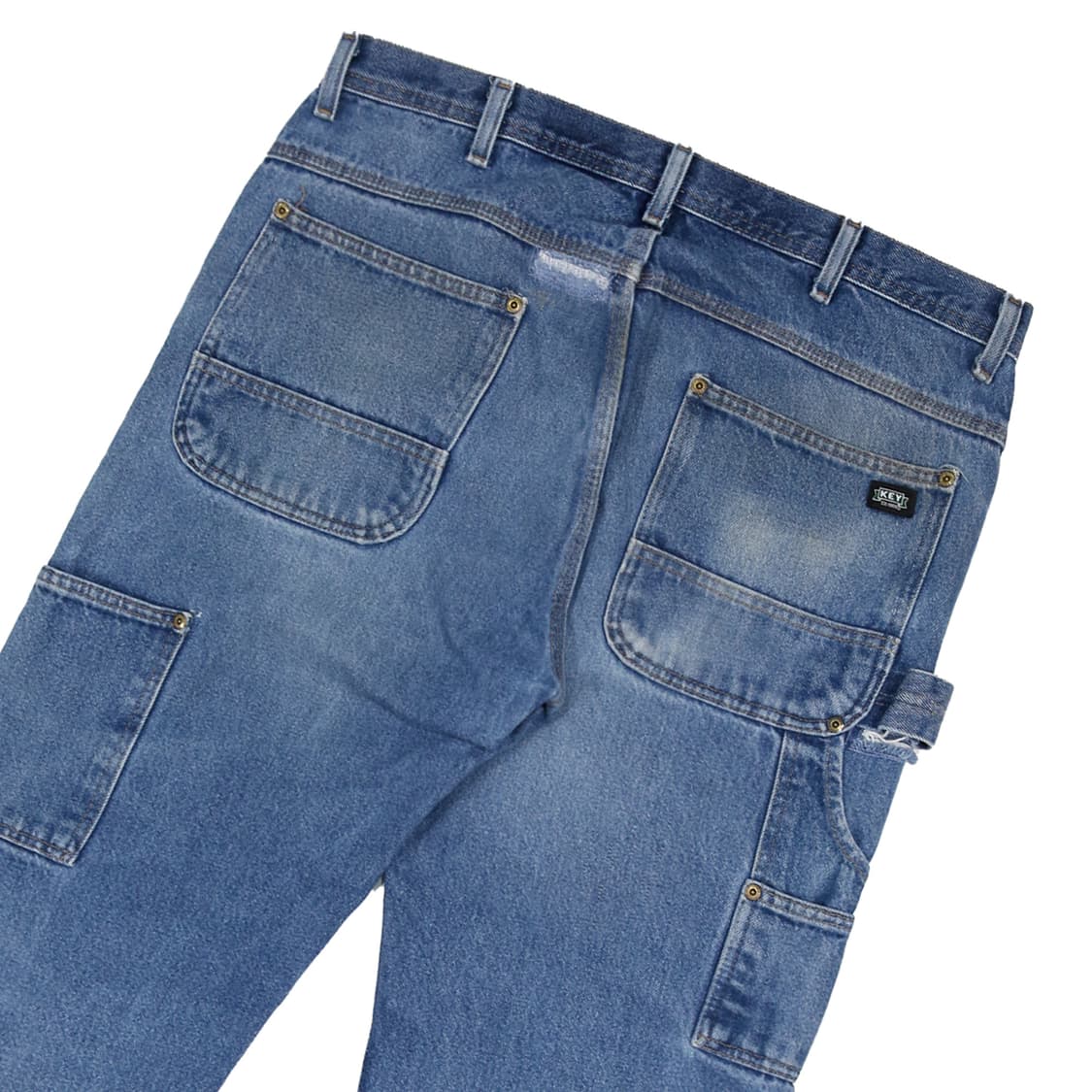 key 더블니 데님 90s 페이딩 리페어드 (34~36) 상품이미지4
