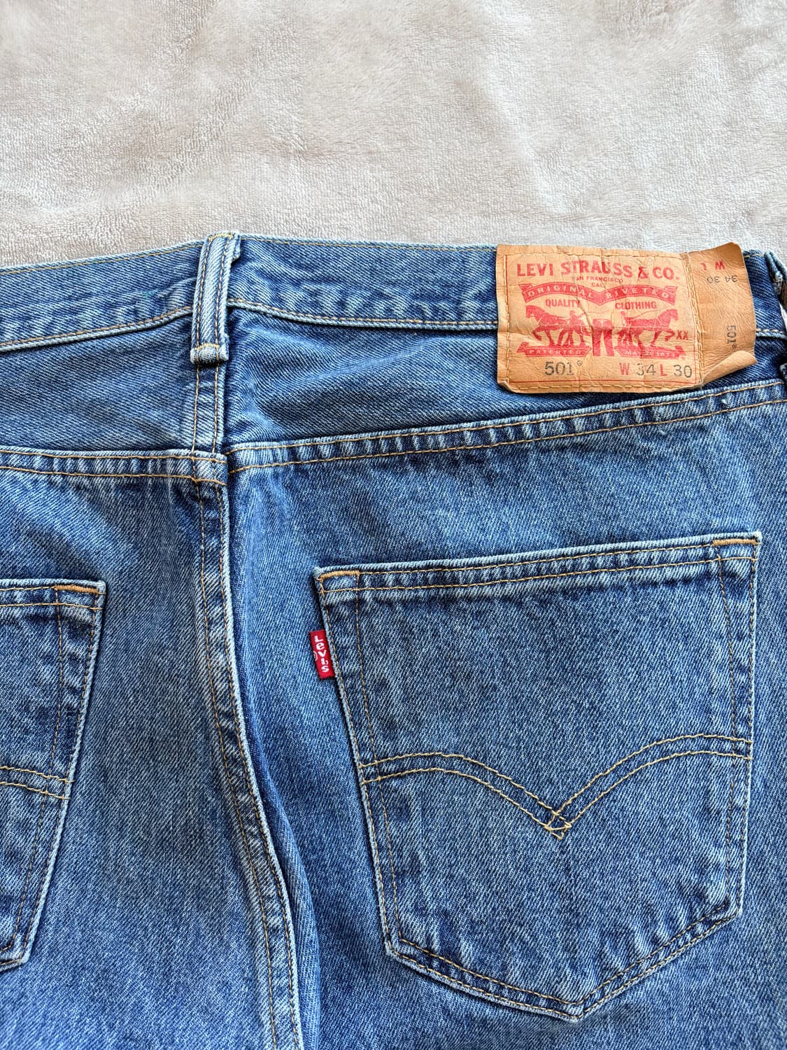 리바이스 연청 501, 34/30 상품이미지6