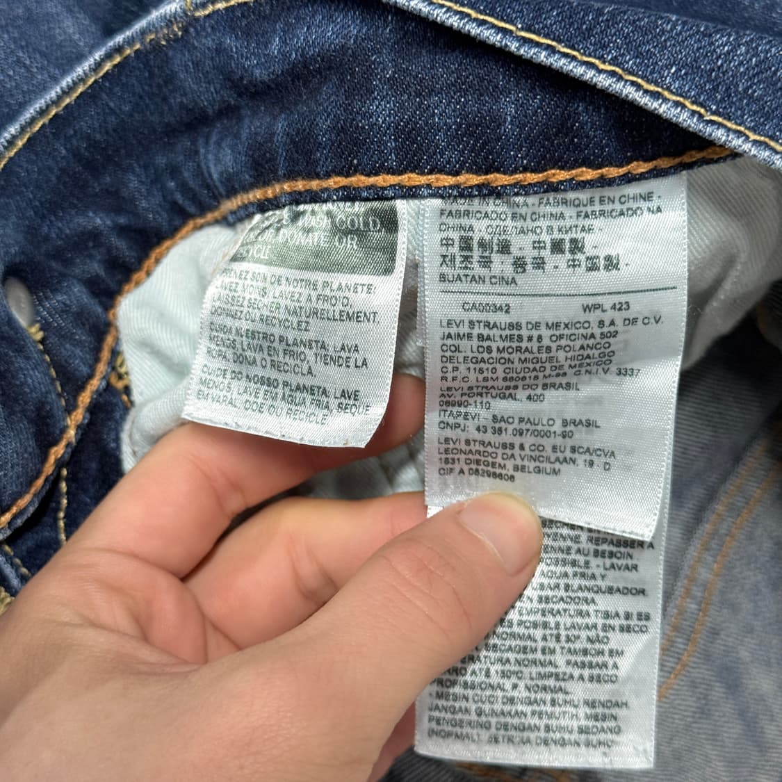 리바이스 오리지널 511 레더탭 데님 팬츠 상품이미지6