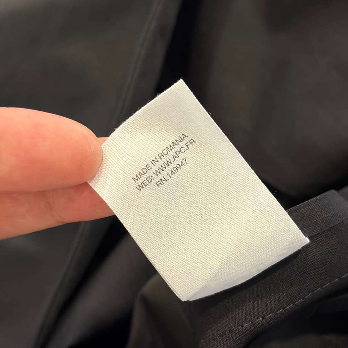 [L] A.P.C 아페쎄 레인 맥코트 블랙 트렌치 코트 D867 상품이미지7