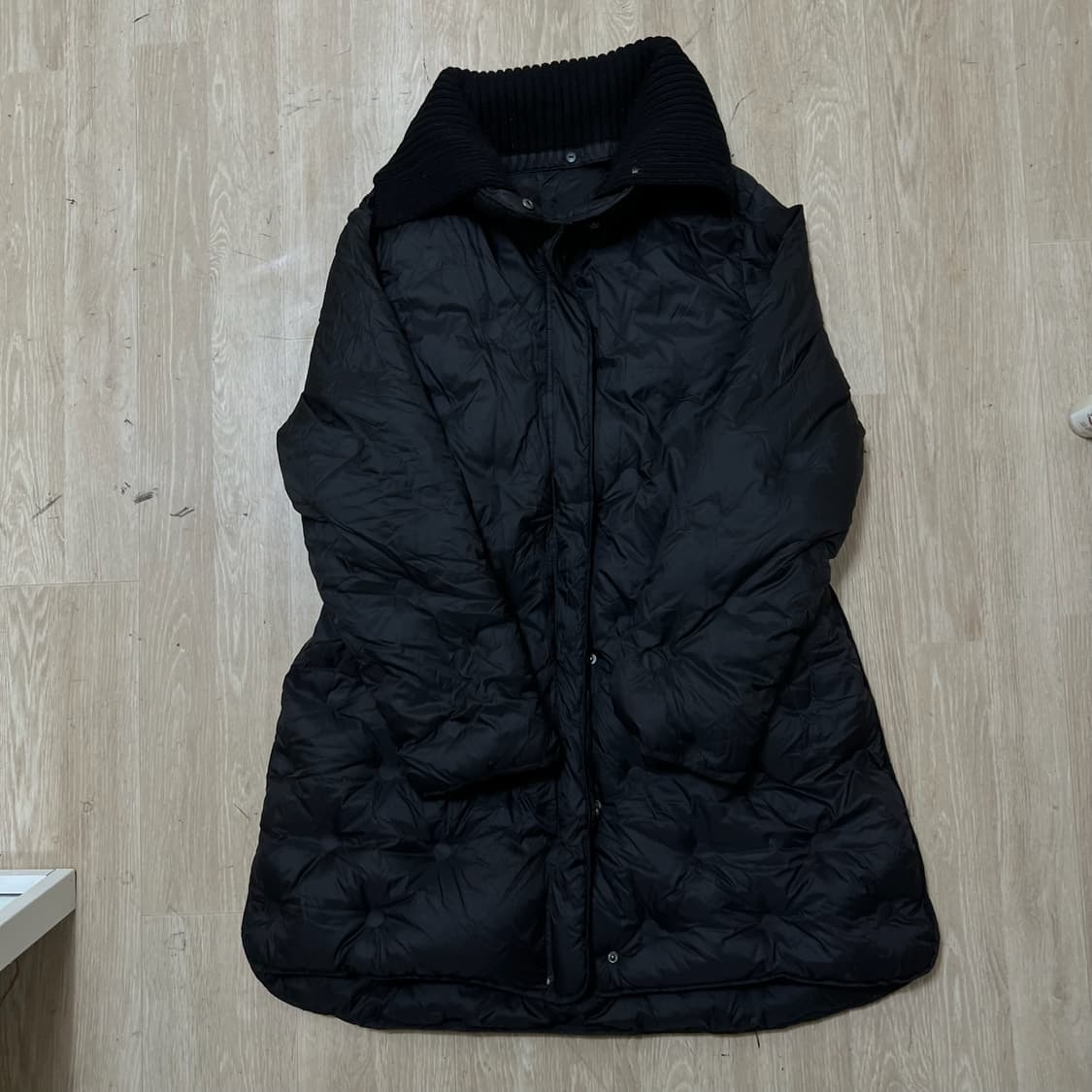 쿠카이 여성 구스다운 니트넥 롱패딩 L/100  상품이미지1