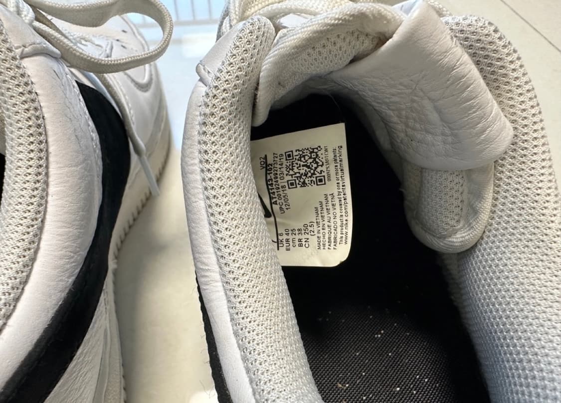 나이키 에어 포스 흰검 250 상품이미지4