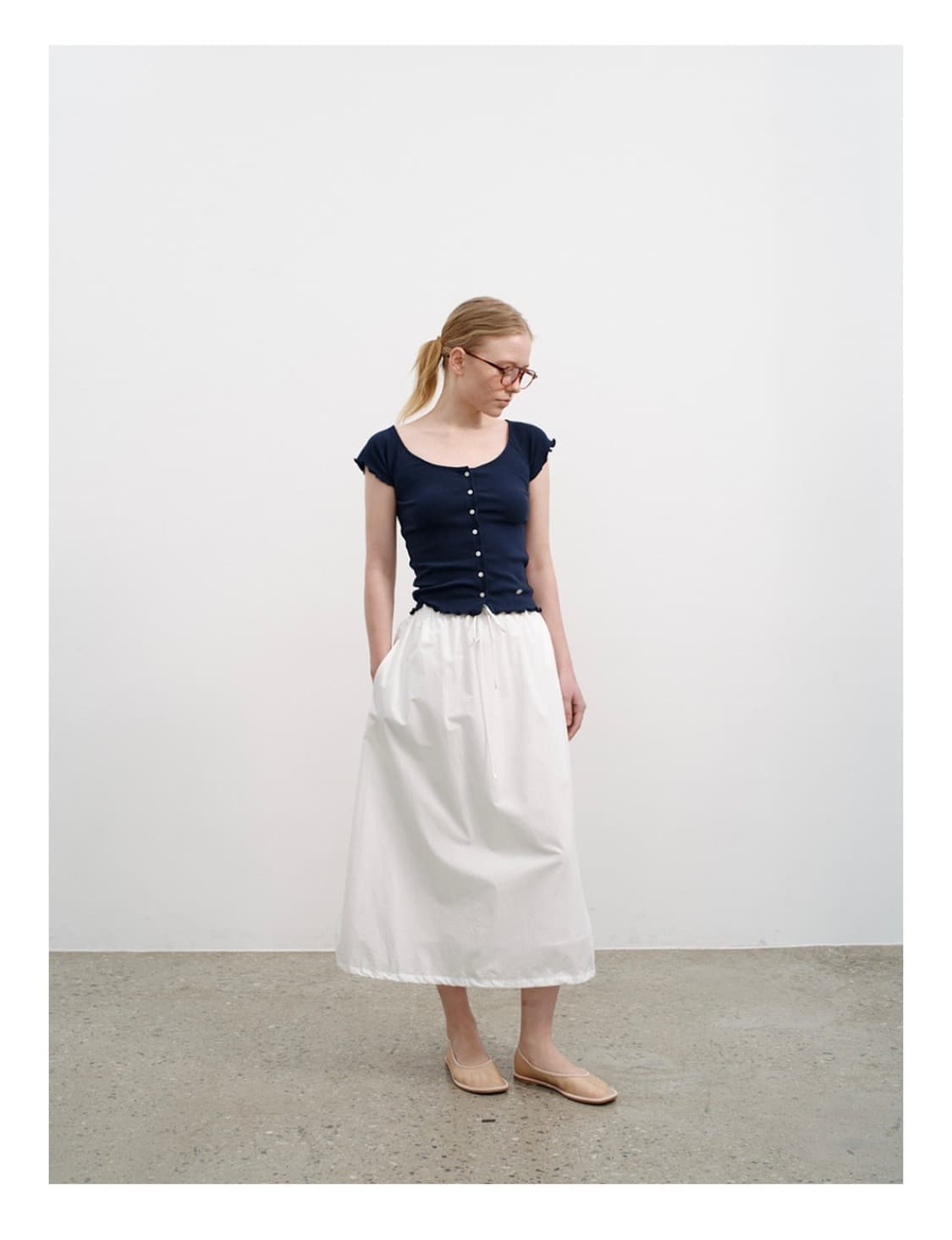 유라고 Frill short sleeve cardigan 상품이미지1