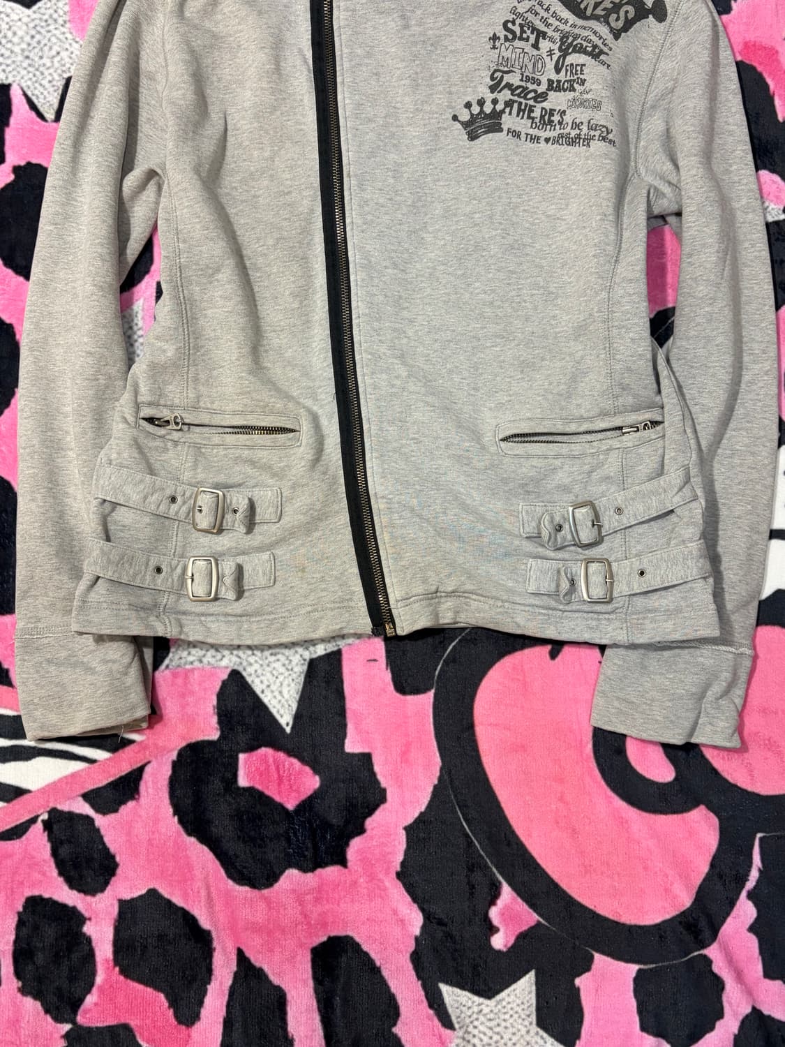 00's bias zipper buckle hoodie zip-up  상품이미지10