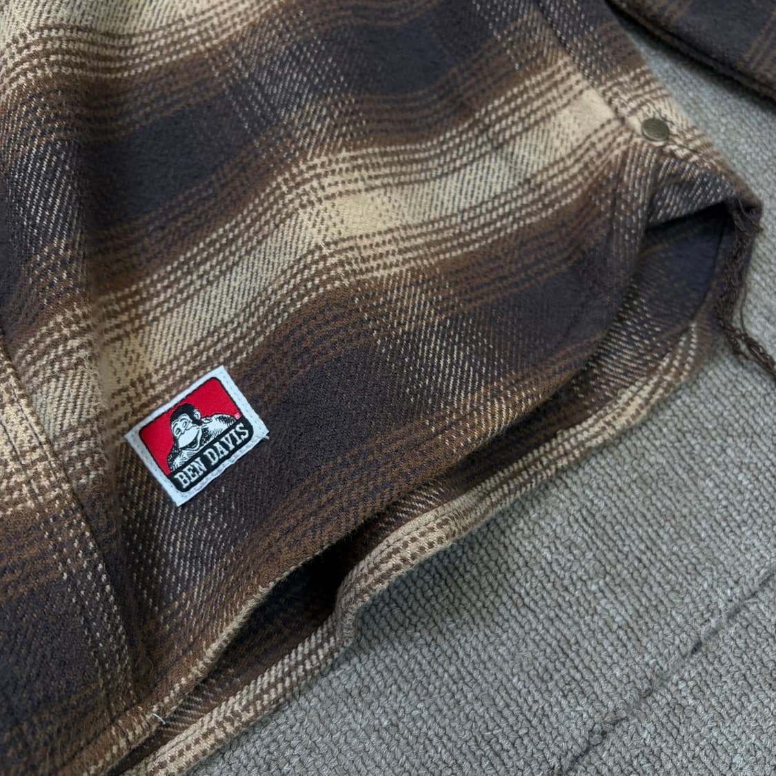 BENDAVIS 벤데이비스 옴브레 헤비플란넬 체크셔츠  상품이미지4