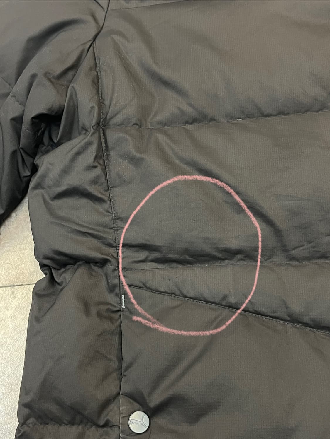 퓨마 덕다운 패딩 자켓 블랙 2XL #csz2681 상품이미지5