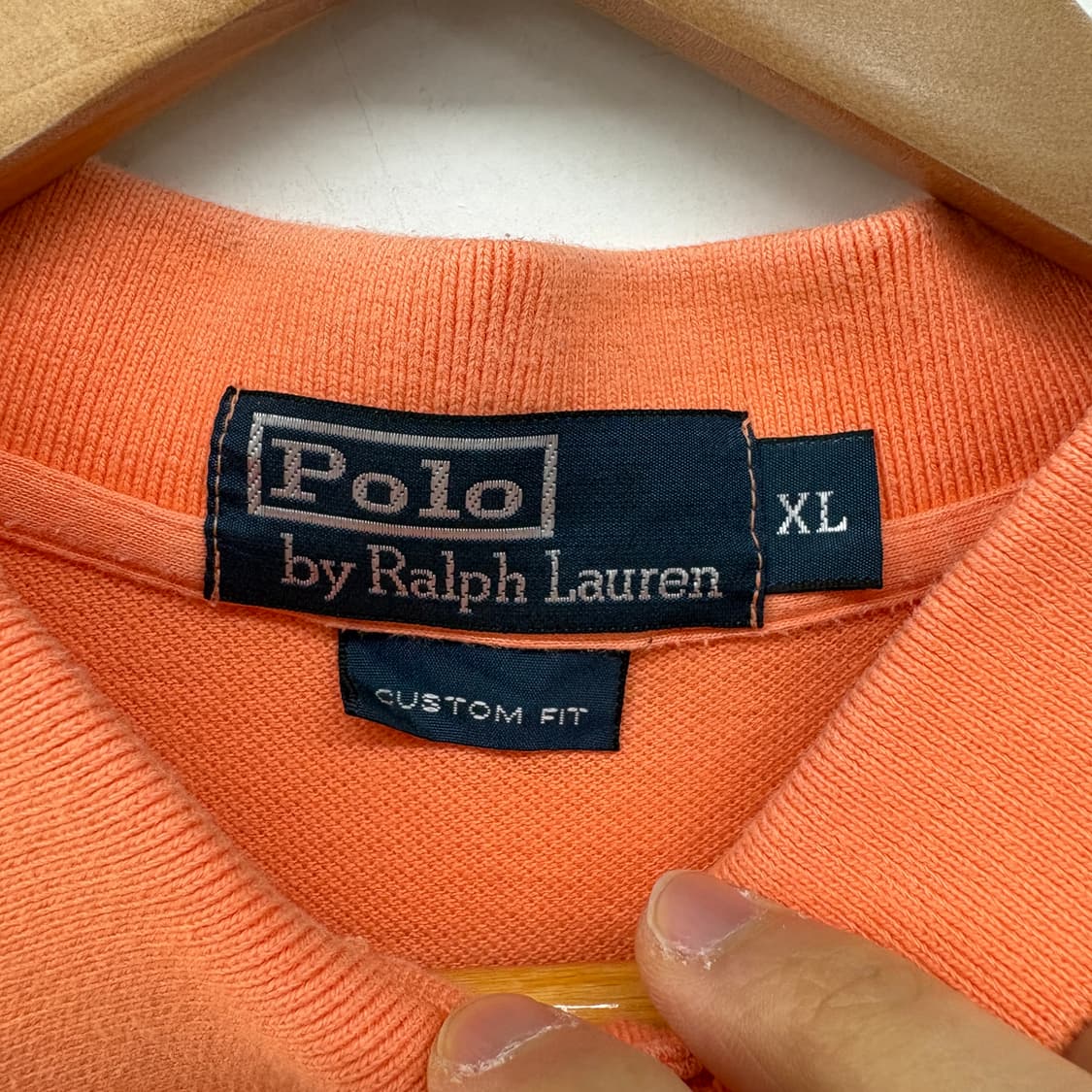 폴로 랄프로렌 긴팔 폴로셔츠 오렌지 남성 XL 상품이미지4