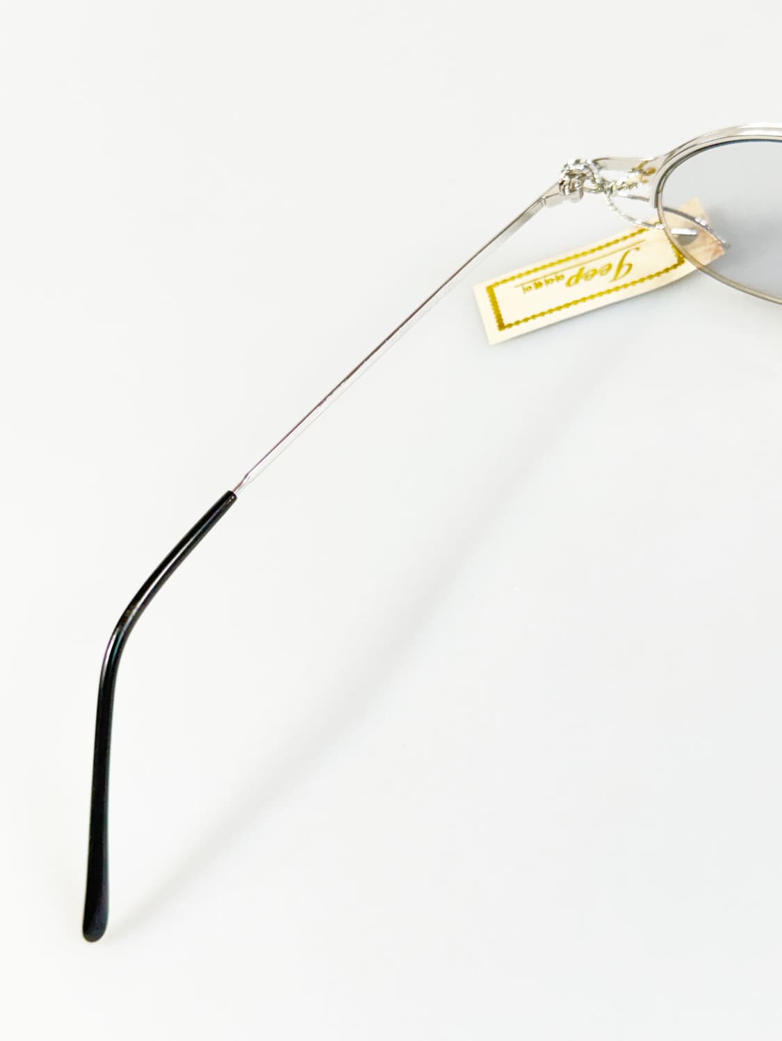 JEEP PLUS 실버 메탈 오벌 반무테 프레임 빈티지 안경 상품이미지7