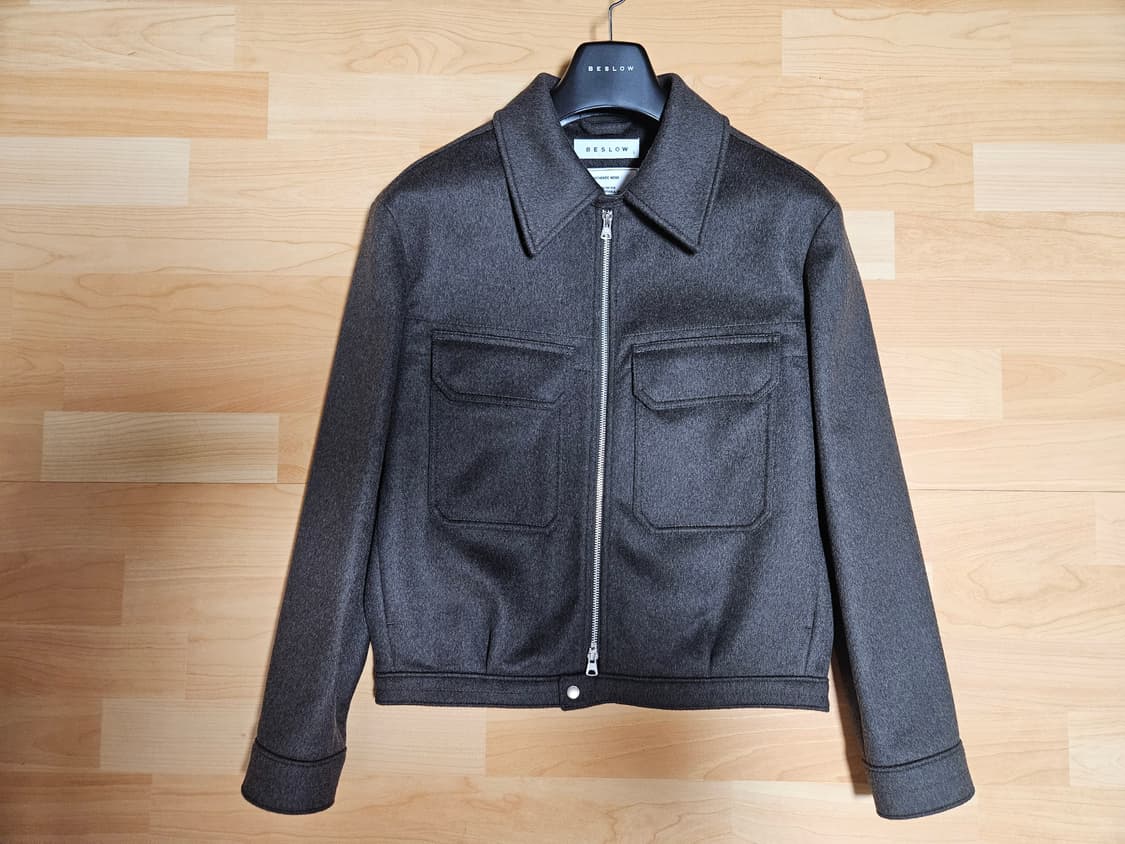 비슬로우 캐시미어 밀리터리 자켓 다크올리브 S 상품이미지3