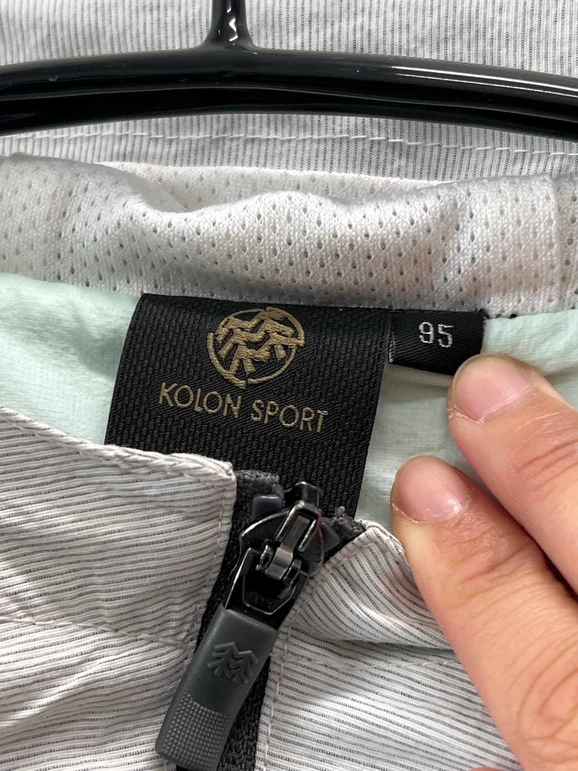 코오롱스포츠 우먼스 우븐 집업 자켓 민트 상품이미지4