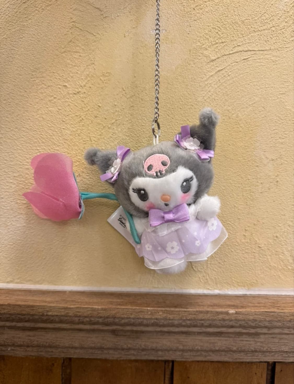 플라워 쿠로미 하트 체인 키링 상품이미지1