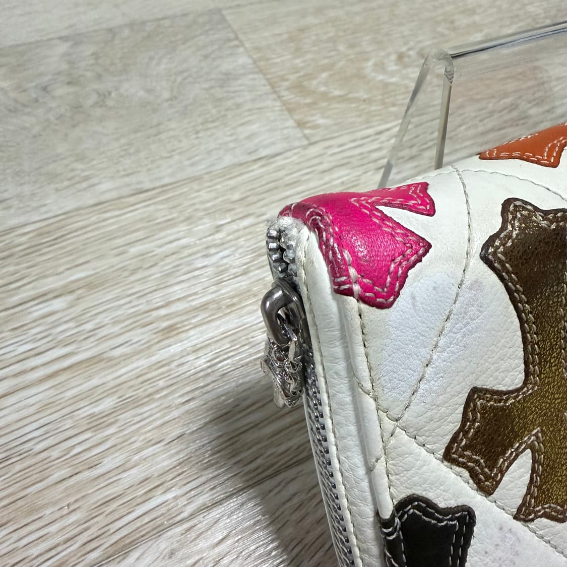 [정품/OS]크롬하츠 세메터리 멀티 크로스 패치 장지갑 화이트 상품이미지4