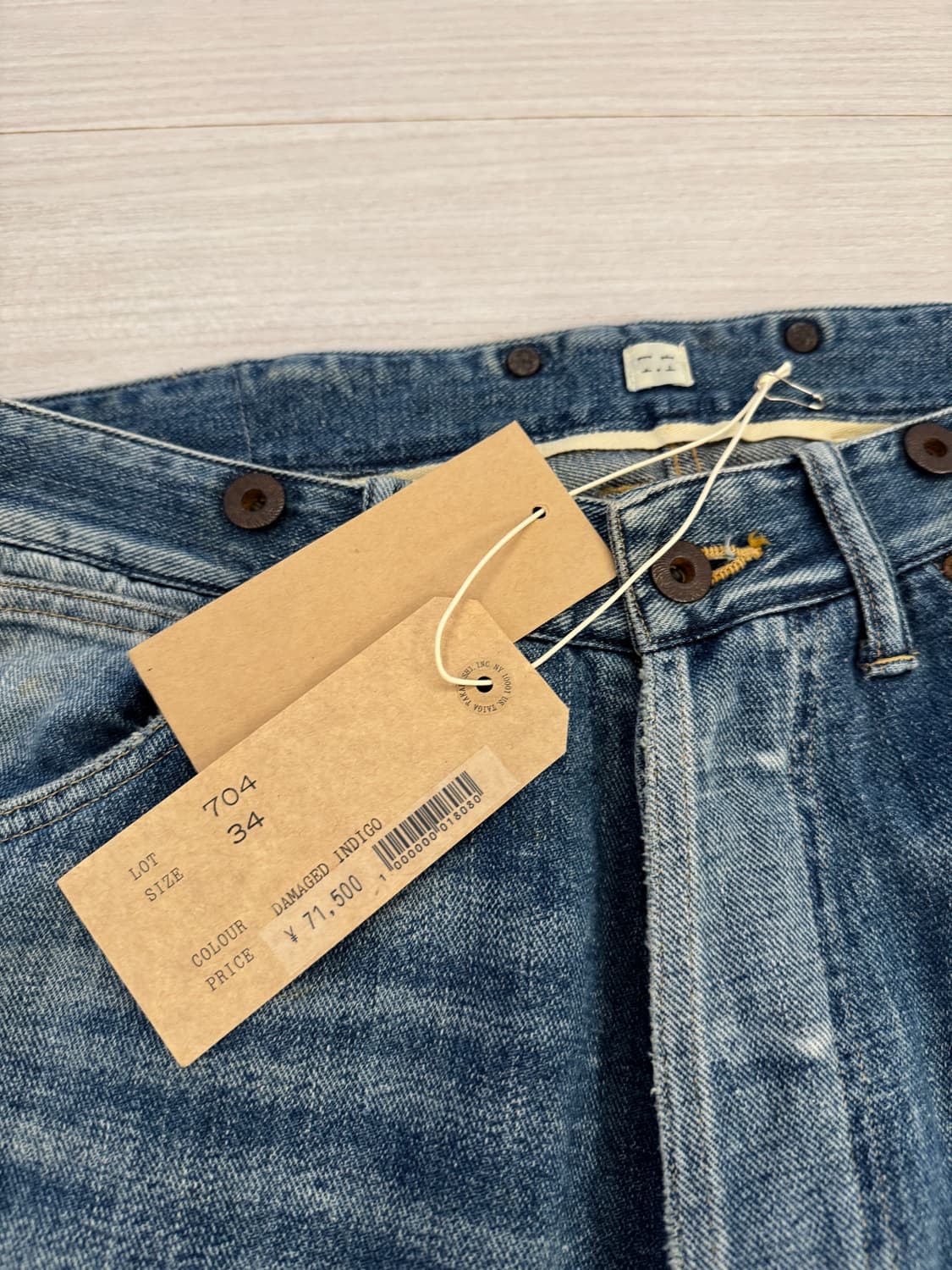 타이가타카하시 Lot.704 인디고 데님 34 상품이미지2