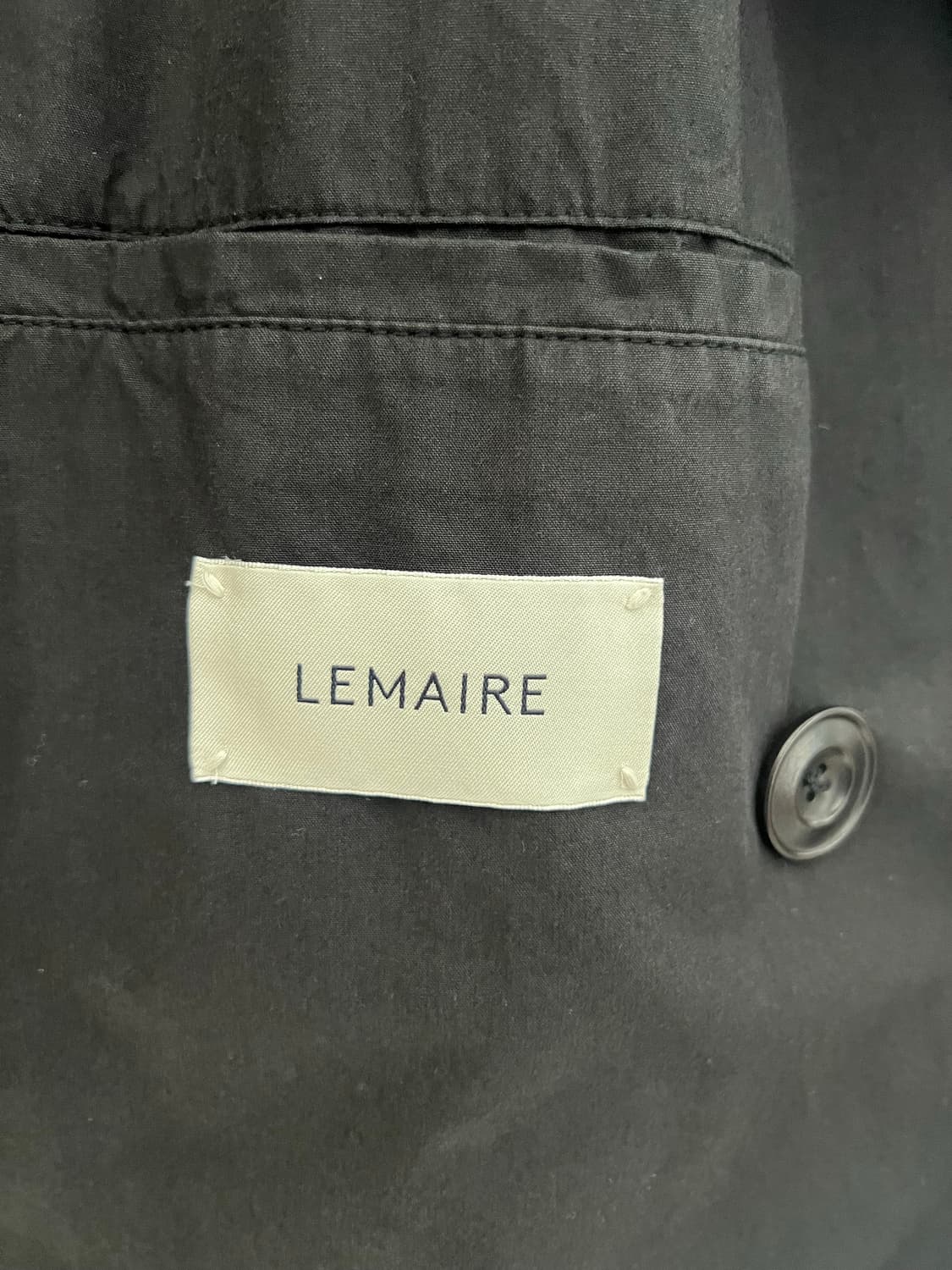 르메르 코튼 트렌치코트 블랙 S 상품이미지6