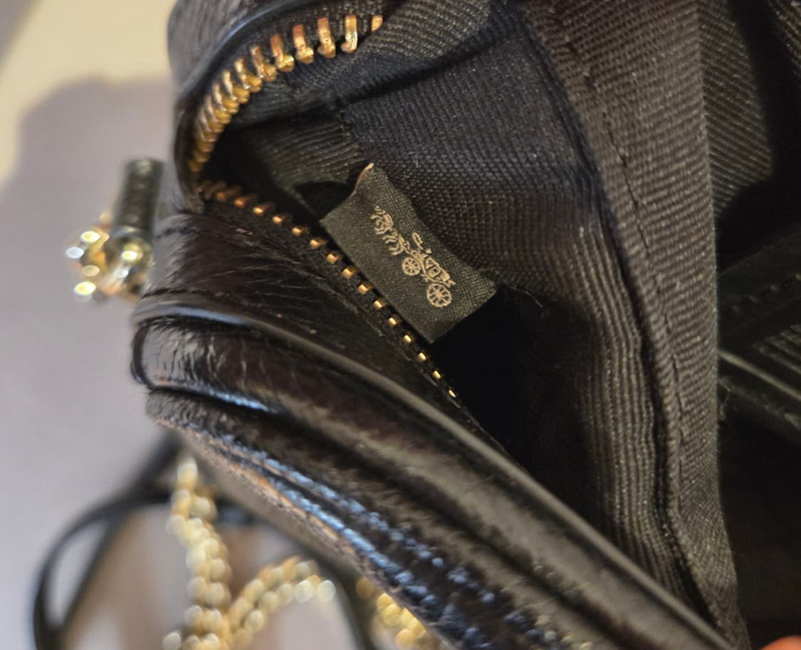 코치 블랙 카메라백 크로스백 상품이미지9