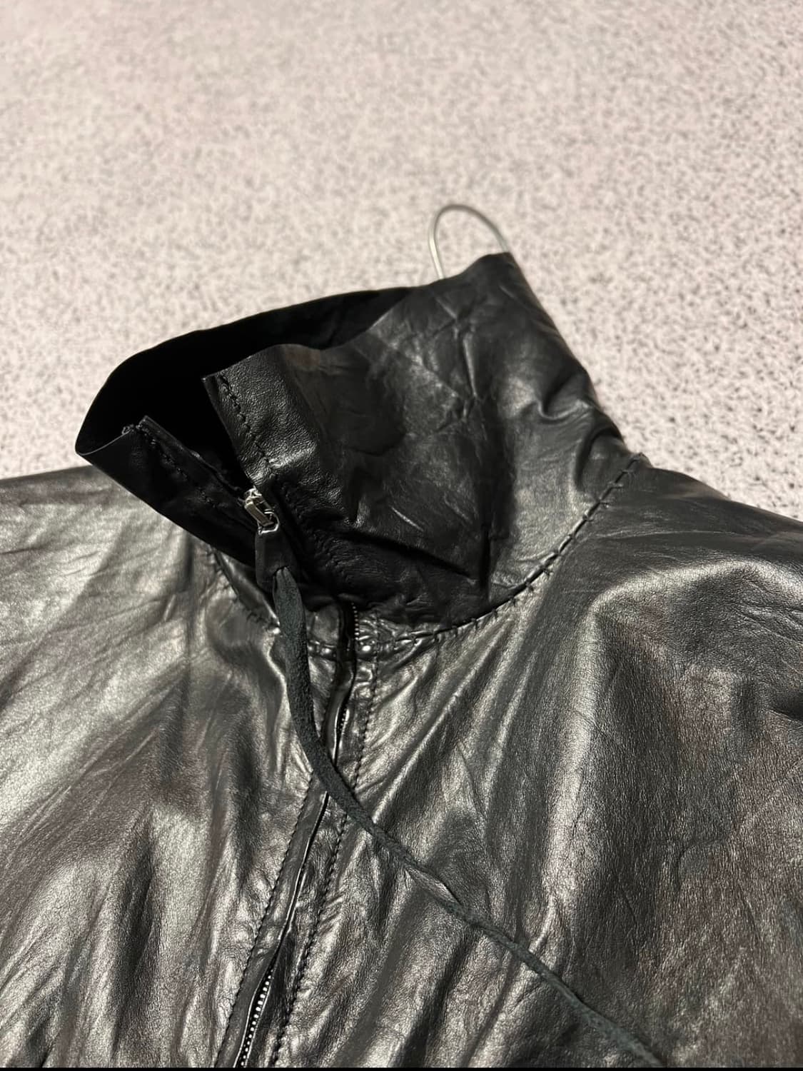 M.a+ maurizio amadei cow leather jacket 상품이미지3