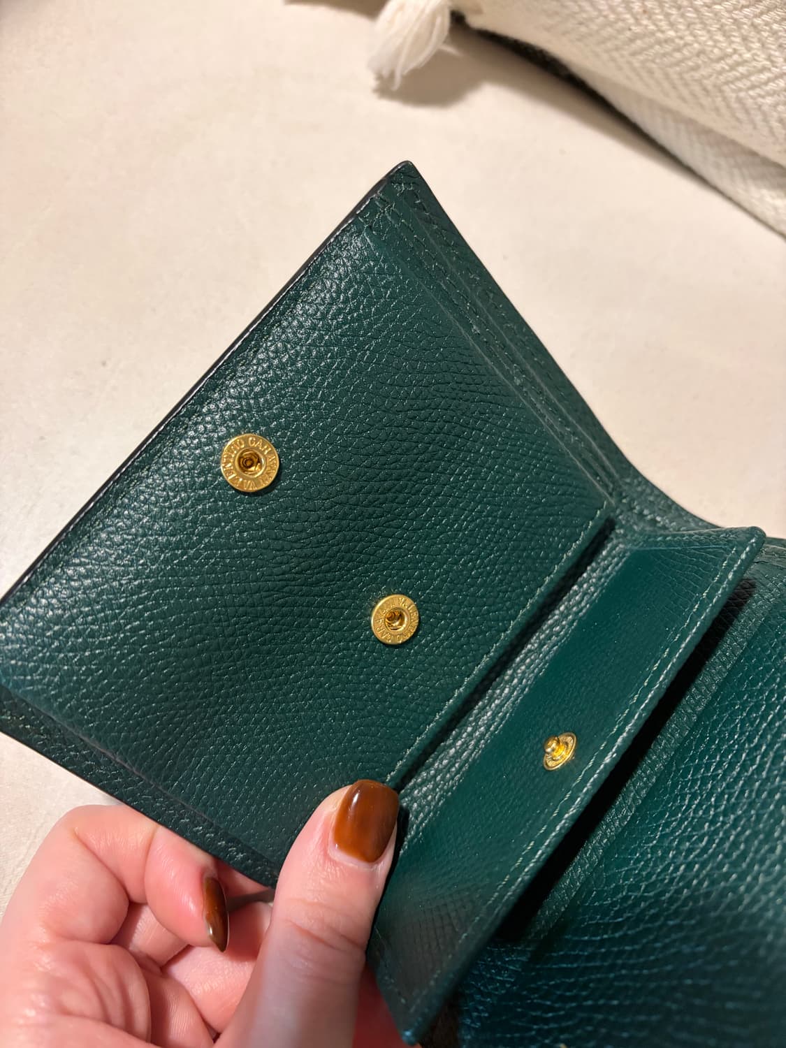 발렌티노 V로고 반지갑 / 상태 S급 상품이미지7