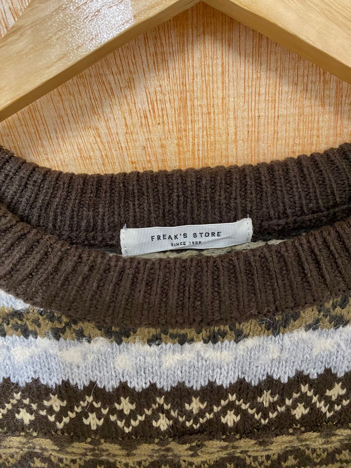 FREAK'S STORE fair isle knit 페어아일 니트 상품이미지8