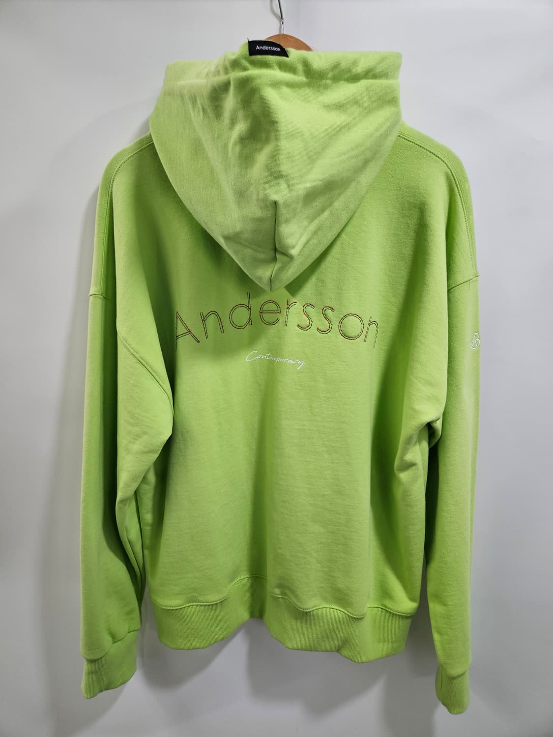 앤더슨벨 후드티 L 라임 상품이미지2