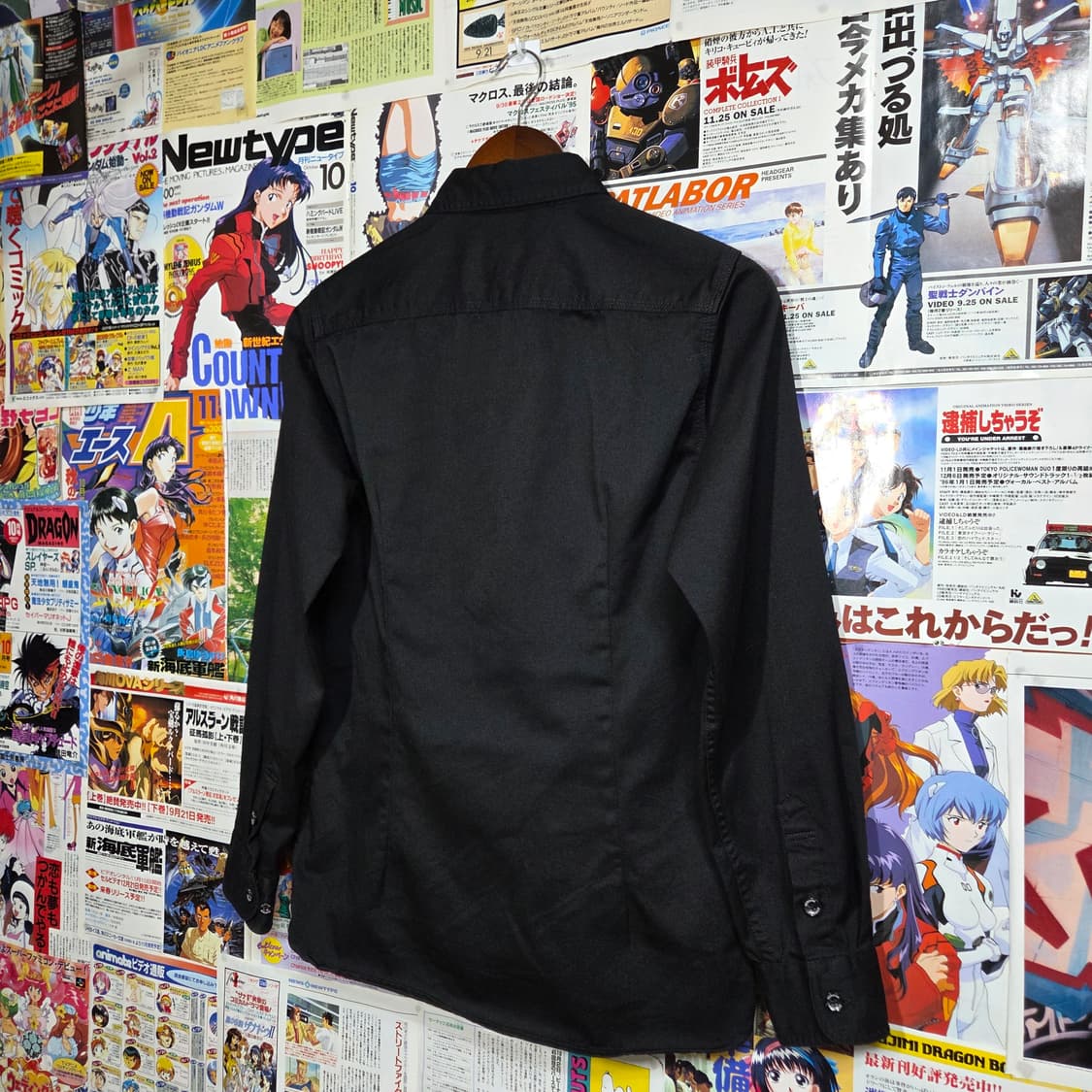 JPN 디키즈 레터링 블랙 코튼 셔츠 상품이미지4