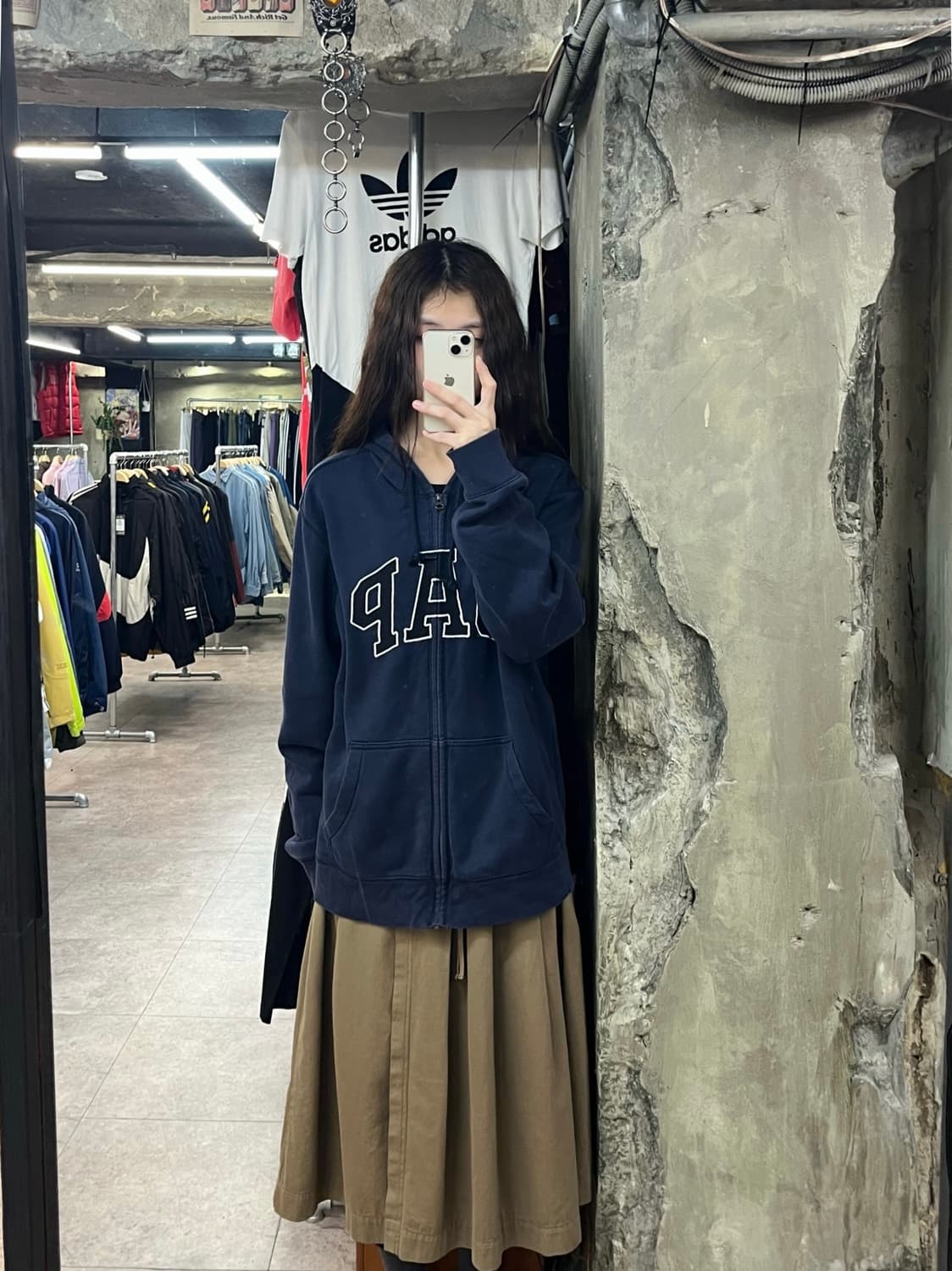 갭 후드집업 네이비 L #csz2383 상품이미지2