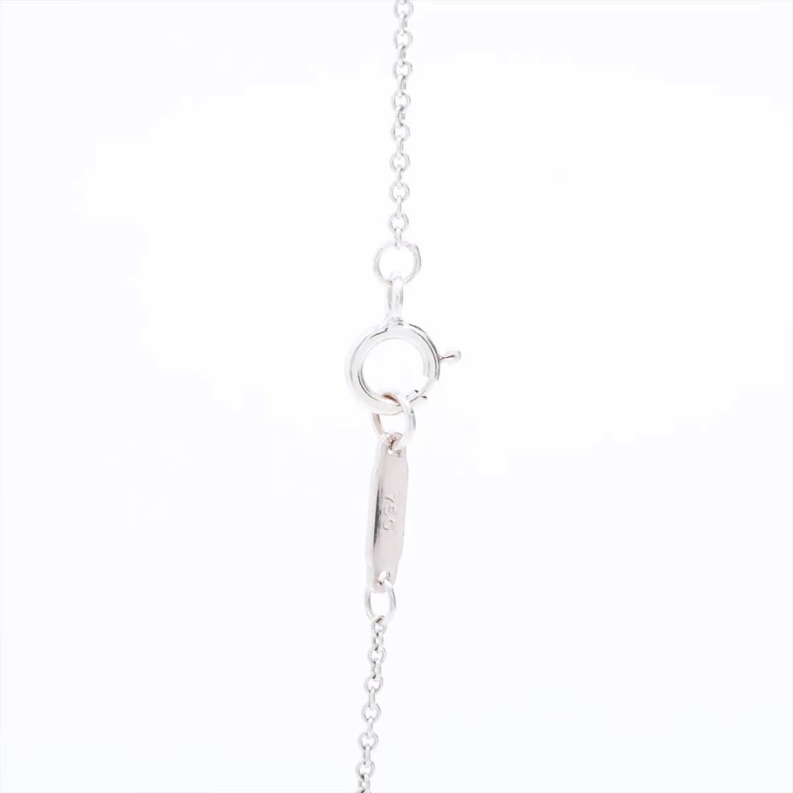 티파니앤코 메트로하트 18P 천연 다이아 18K 화이트골드 펜던트 목걸이 상품이미지7