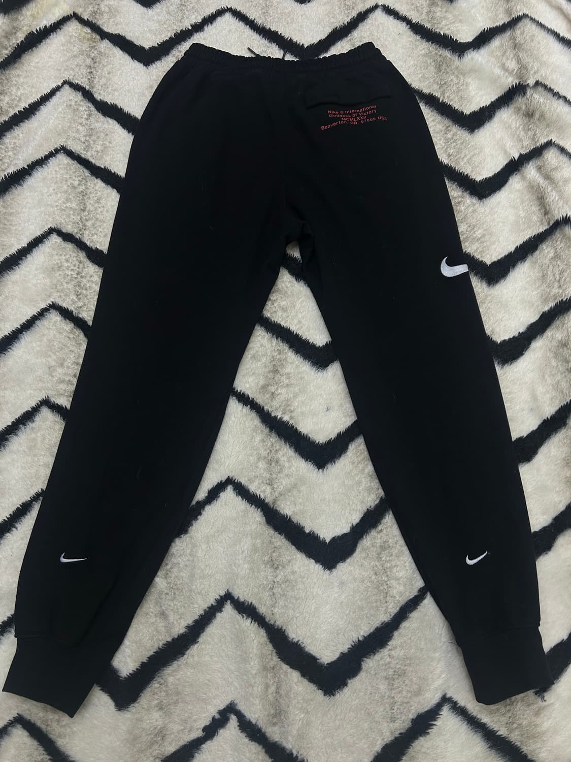 [M]나이키 더블 스우시 조거 트레이닝 팬츠/블랙 상품이미지4