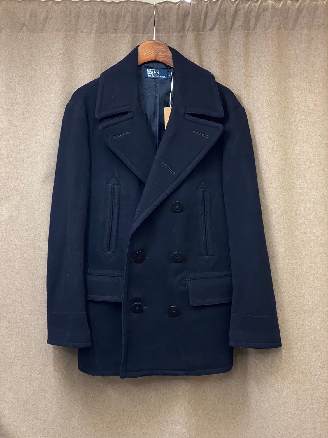 90s 폴로 프렌치 네이비 피 코트 상품이미지1