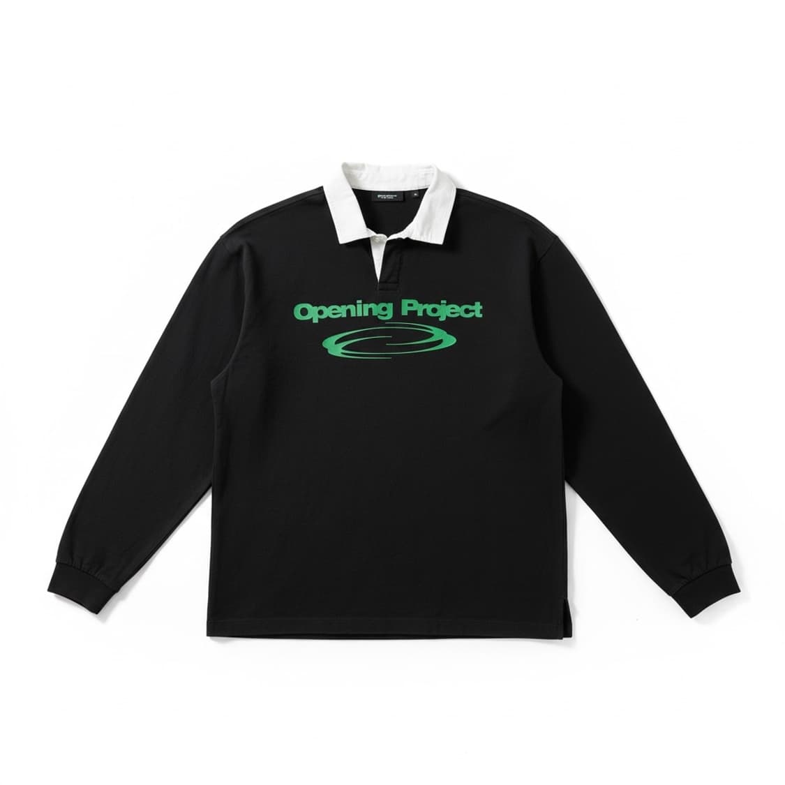 오프닝프로젝트 블랙 럭비 긴팔티셔츠 상품이미지1