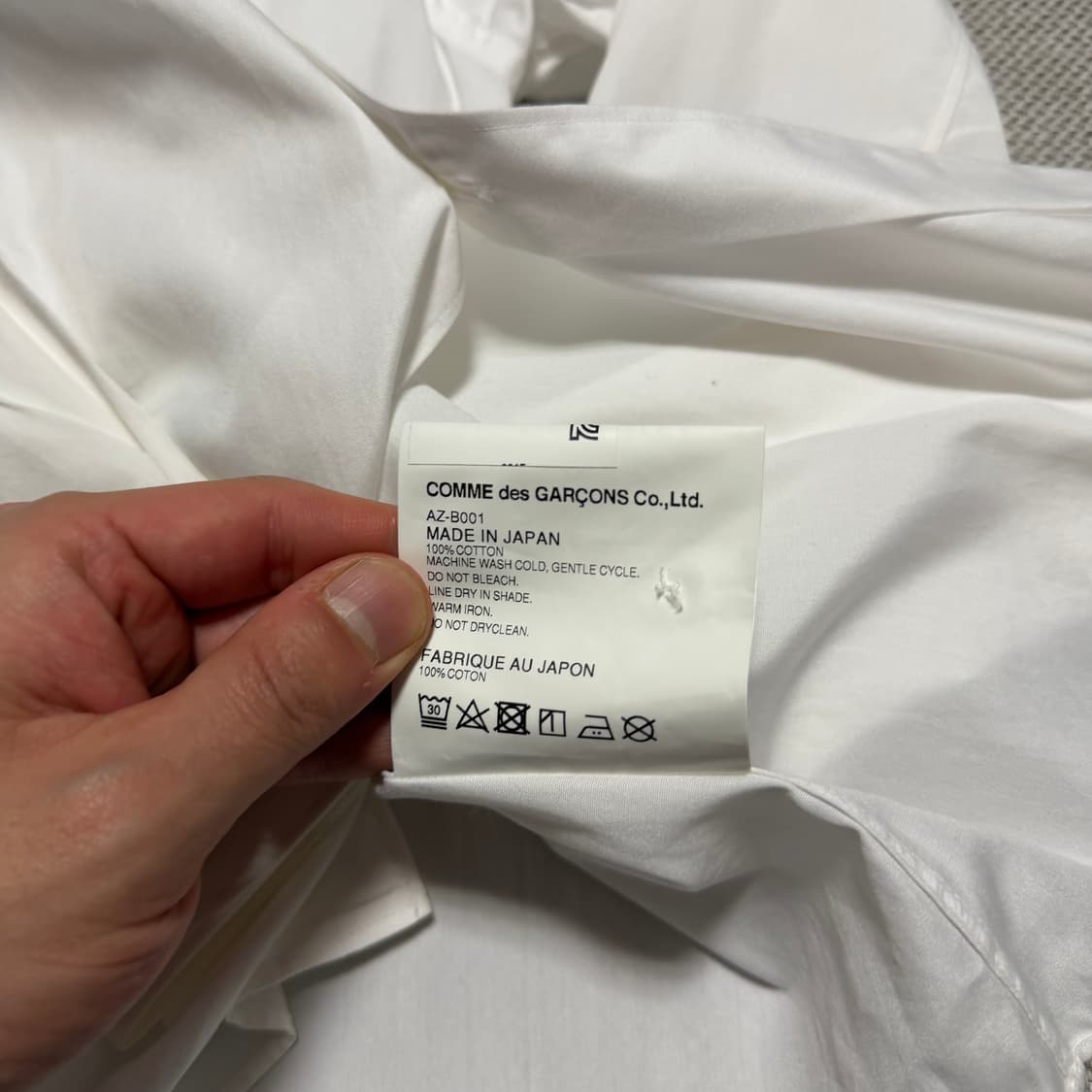 꼼데가르송 레드와펜 셔츠 (우먼스) 상품이미지4