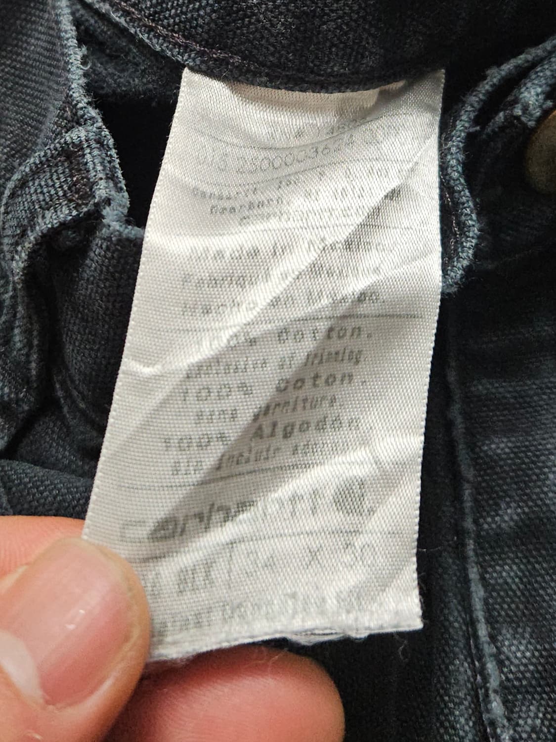 칼하트 더블니 쇼츠 디스트레스드 데미지 34 하드페이딩 반바지 상품이미지5