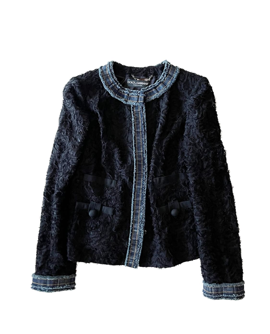 DOLCE&GABBANA denim point lace jacket 상품이미지1