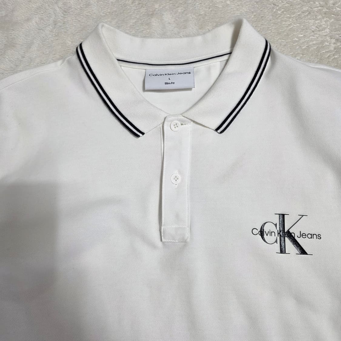 (L)캘빈클라인 반팔 카라티셔츠 상품이미지2