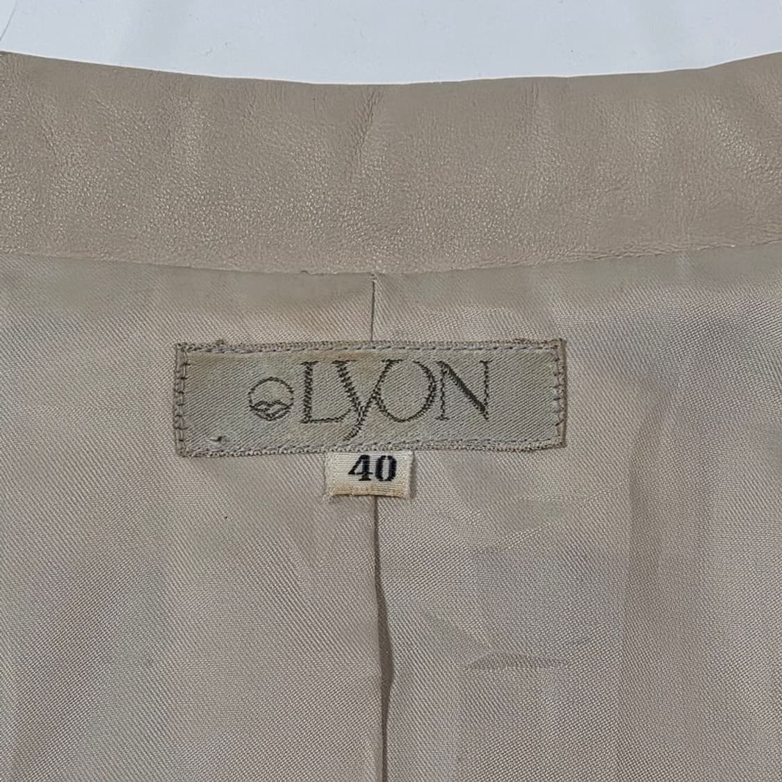 LYON 펀칭 디테일 천연 양가죽 자켓 40 상품이미지7